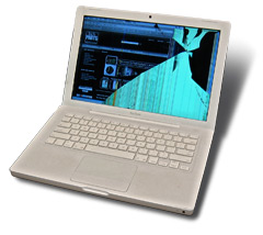Broken Apple Mac screen